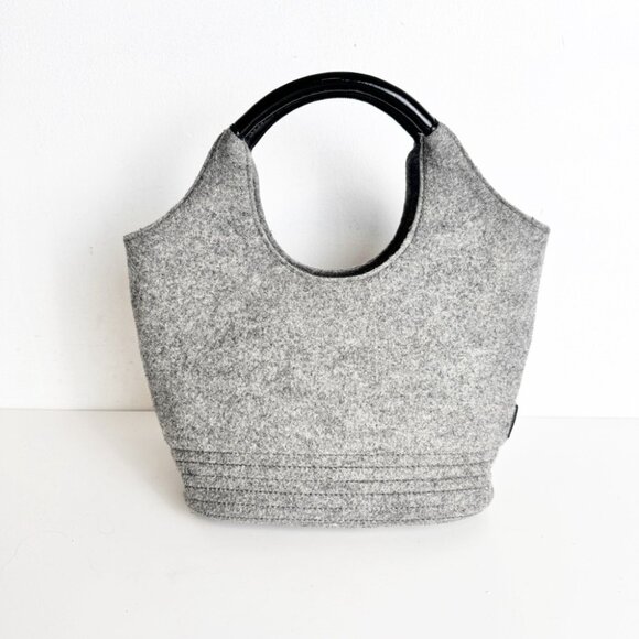 Kate Spade Wool bow tote bag with black leather trim - Picture 4 of 9